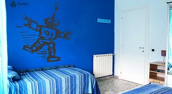 

Robot Pattern Wall Stickers For Kids Rooms Spaceman Removable Wall Decal Boys Bedroom Interior Nursery Art Mural MechanicalSY461