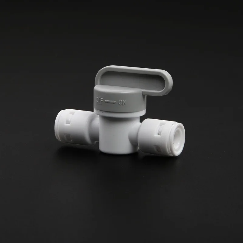 Тонкий очиститель воды 1/"-1/4" OD труба PE трубы Бусы из мексиканского лунного камня клапан разъем аквариума RO фильтр воды обратного осмоса системы