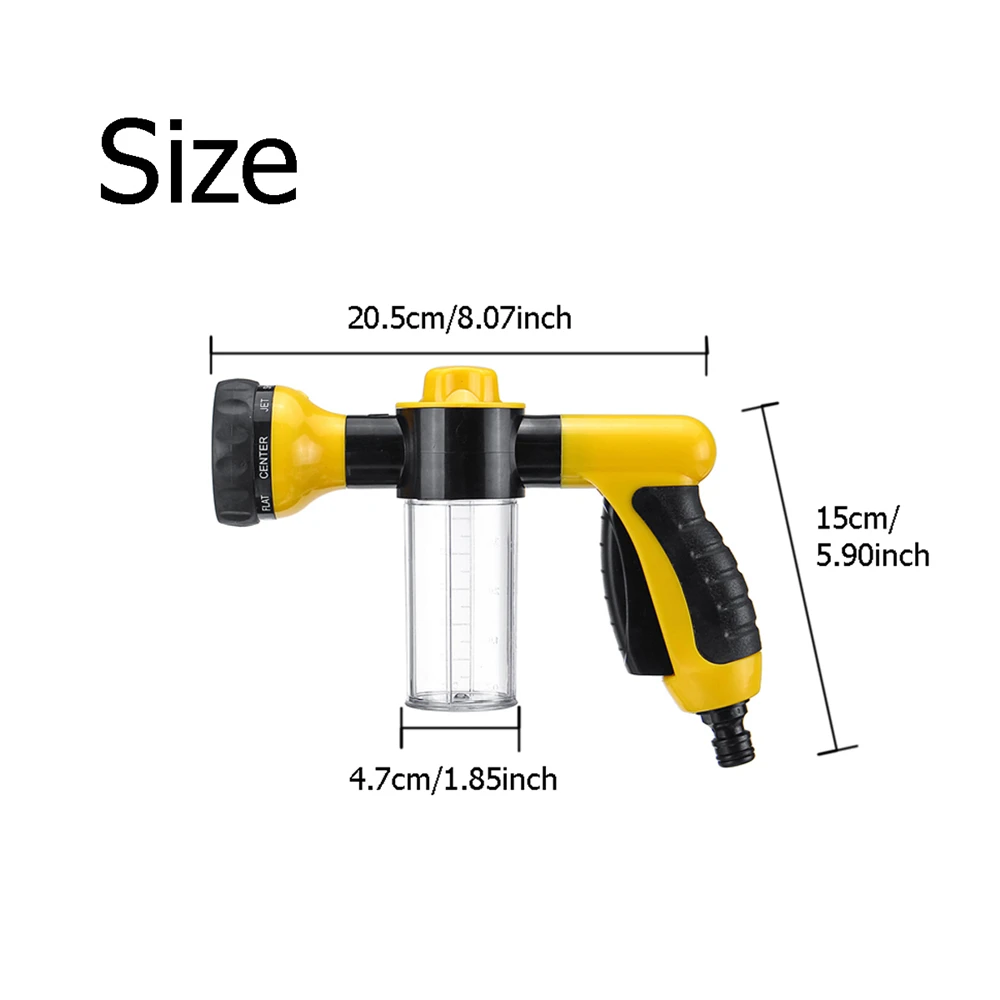 Высокое давление многофункциональный 8 в 1 струйный спрей G-un дозатор мыла шланг сопла автомойка инструмент для очистки полива сада