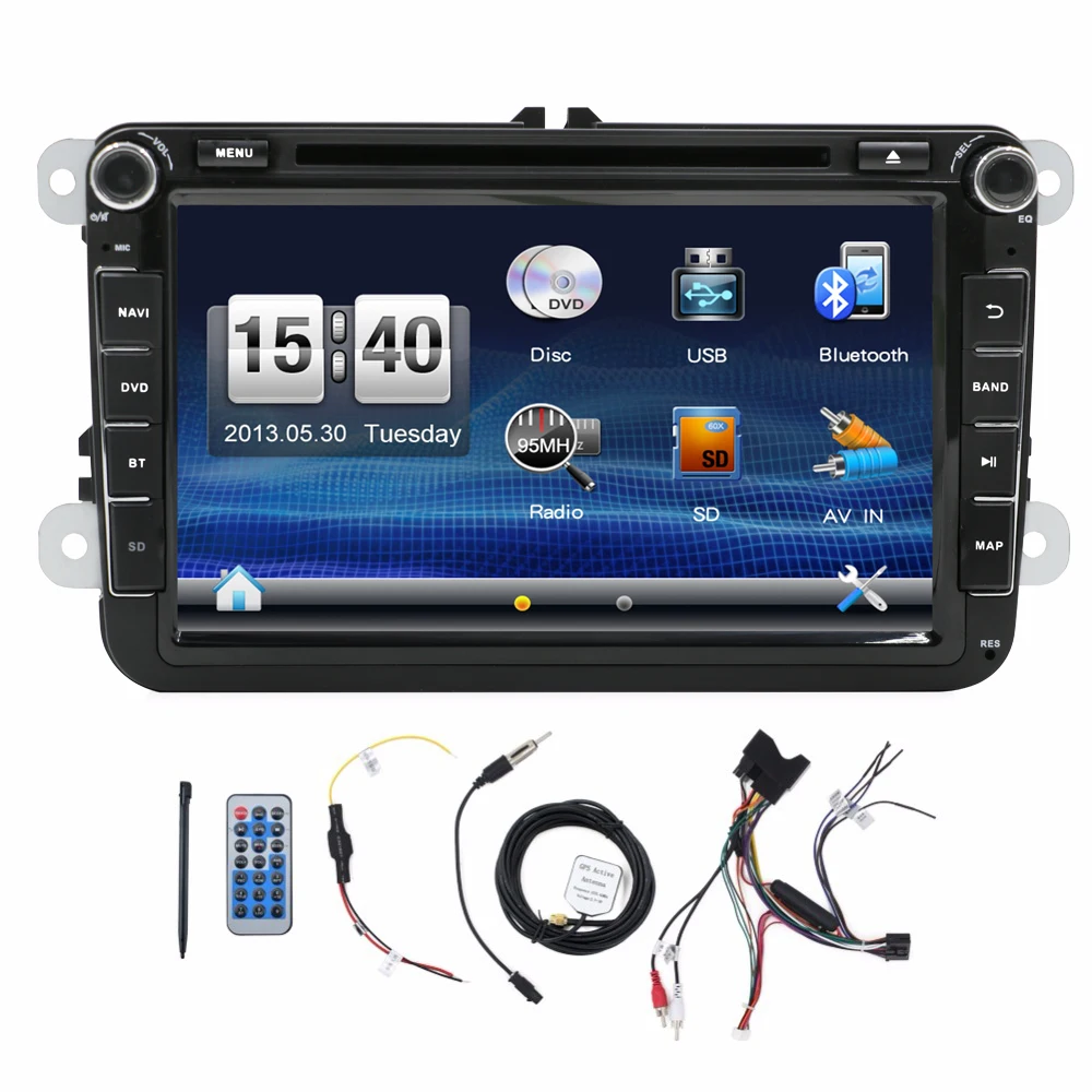 Hot Sale 2 DIN Car DVD For VW JETTA GOLF MK5 MK6 GTI PASSAT B6 POLO