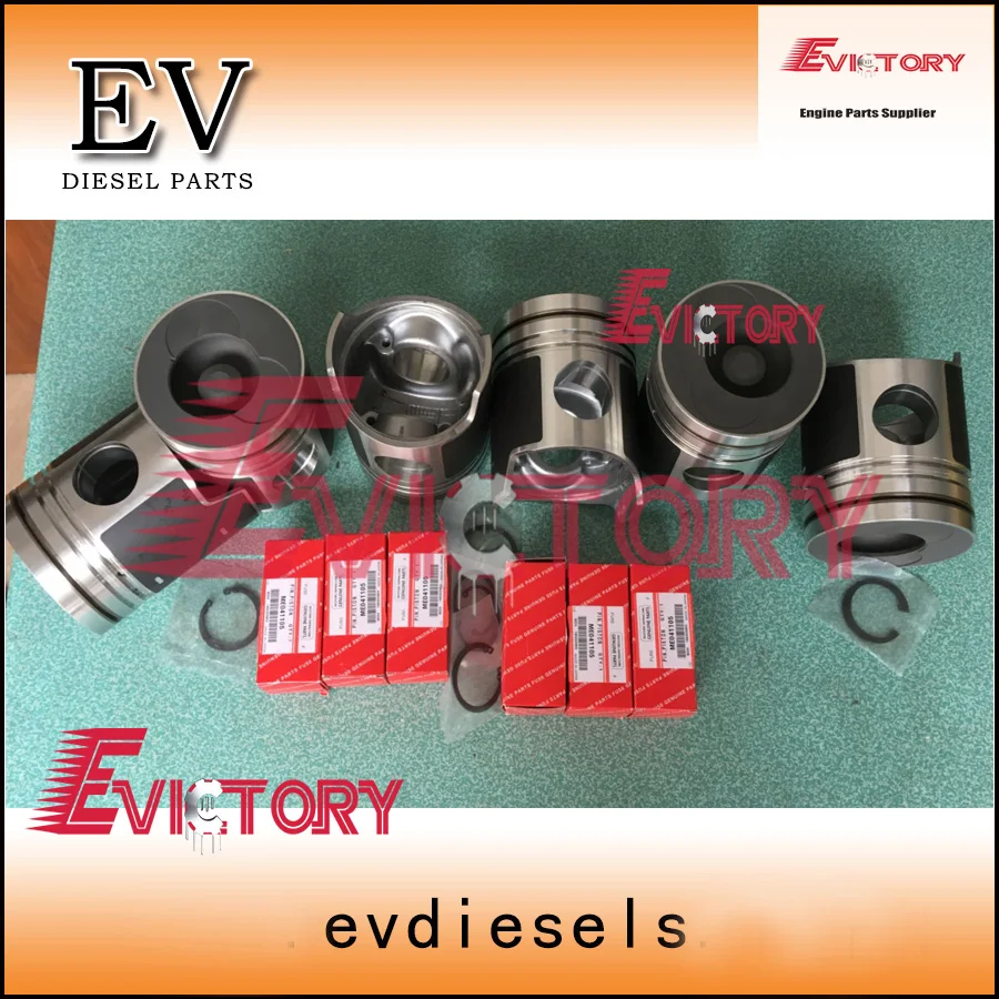 6D24 piston+pin