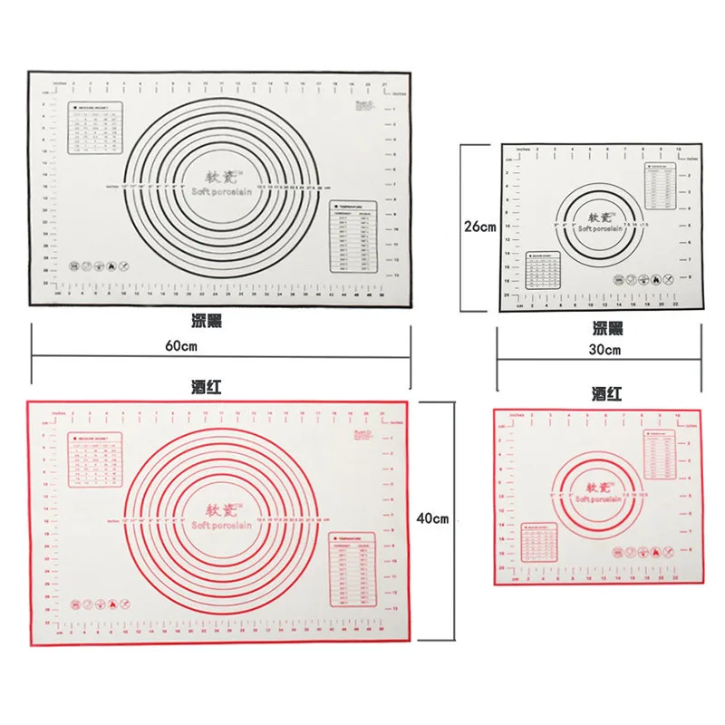 Силиконовый стекловолокно лист для выпечки прокатки теста Кондитерские торты коврик-подкладка для выпечки коврик духовка, макароны инструменты для приготовления кондитерских изделий