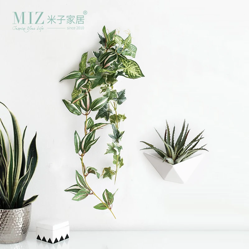 

Miz 1 Piece Hanging Wall Vase Decorative Plant Pot Small Vase DIY Flower Pot for Wall Decoration Interior Accessories