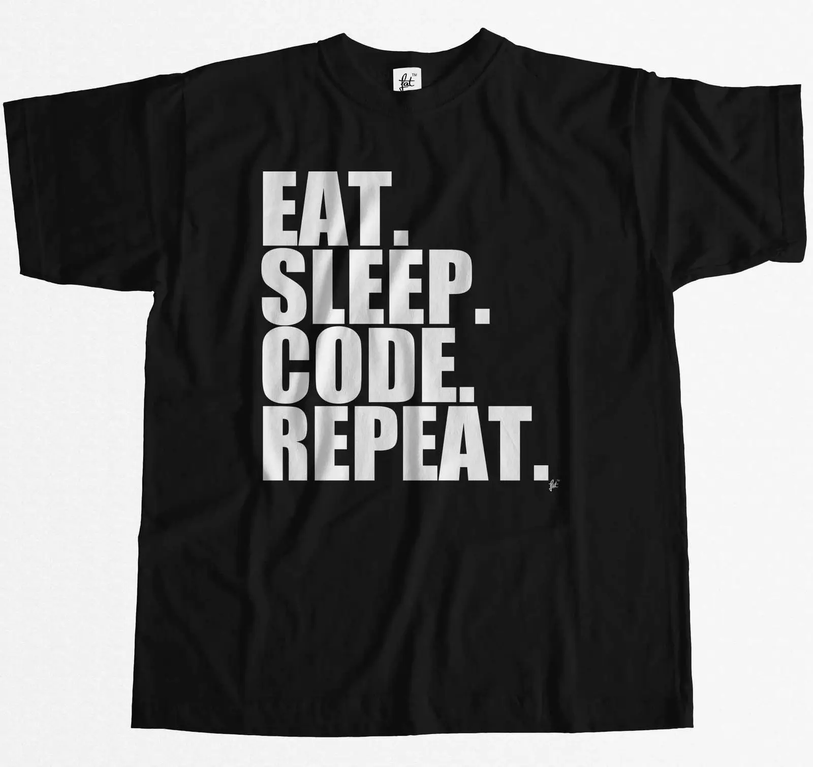 Eat. Sleep. Code. Repeat. Geek Coding Programmer Mens T-Shirt | Мужская одежда