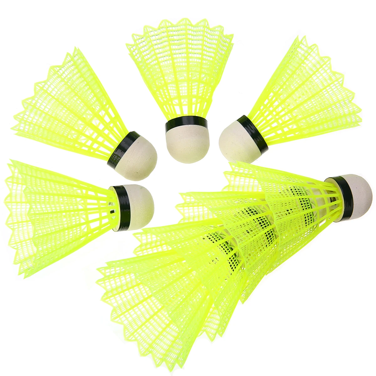 8Pcs LED Badminton Shuttlecock Nylon Night Lighting Birdies Shuttlecocks Dark Night Light Colorful Badminton Shuttlecock