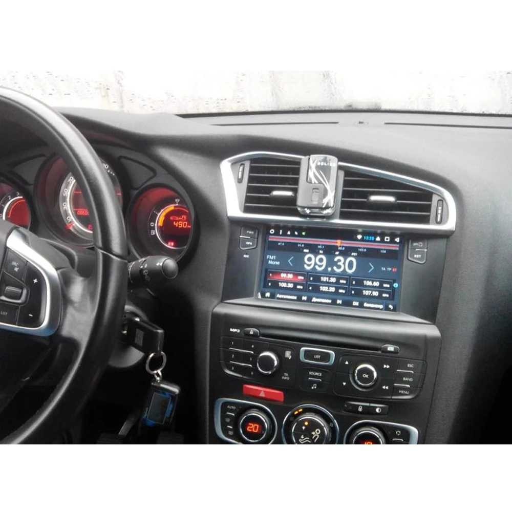 Clearance YAZH Android 9.0 Octa Core car gps navigation with 1080*800 IPS  screen gps for Citroen C4L DS4 car stereo 1 din car head unit 5