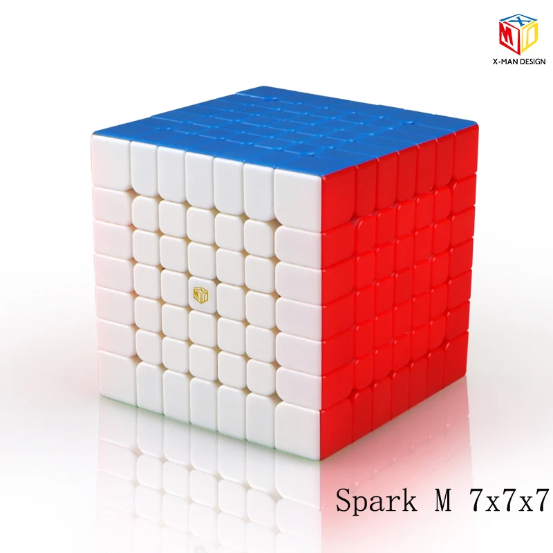 Qiyi mofangge XMD X-Man искры и Spark M Магнитная 7x7x7 Кубик Рубика для профессионалов конкурс Скорость гладкой головоломка извилистые Cubo