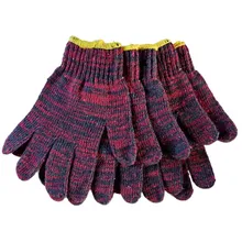 12 пар 800 г хлопковые садовые перчатки износостойкие усиленные более толстые рабочие перчатки, устойчивые к высокой температуре Рабочая защита перчатки HR