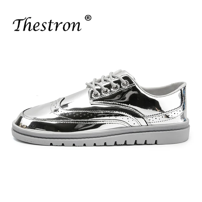 

New Arrival Leather Casual Shoes Men Brand Waterproof Non Slip Designer Sneakers Popular Silver Spring Autumn Cheap Shoes