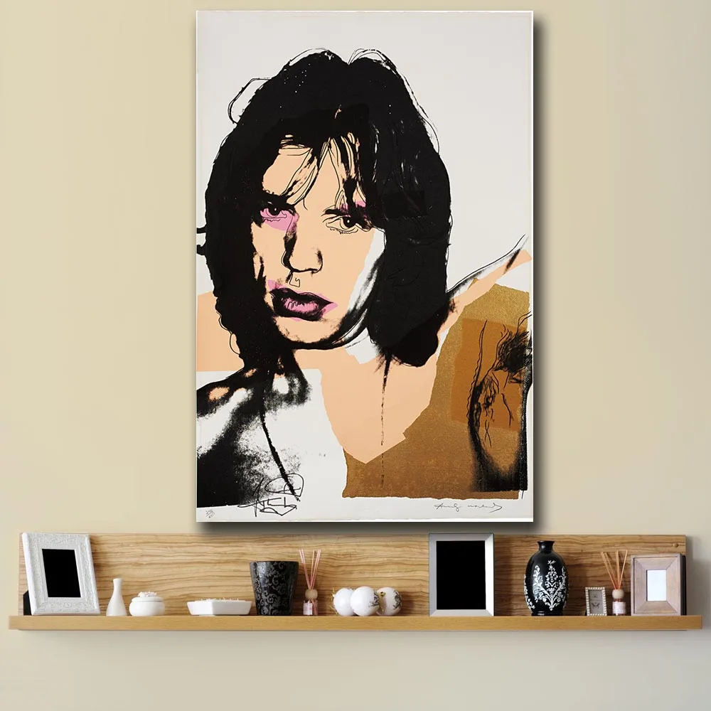 Поп арт стена Art Mick Jagger 14 Энди Уорхол кабинет декор для спальни Настенная картина
