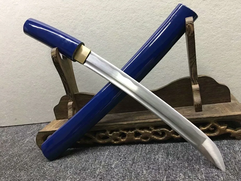 

HandMade Japanese Short Sword Tanto Katana Sharp Blade Wood Sheath