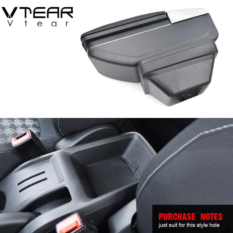 Подлокотник Vtear для MG ZS кожаный подлокотник вращающийся ящик хранения