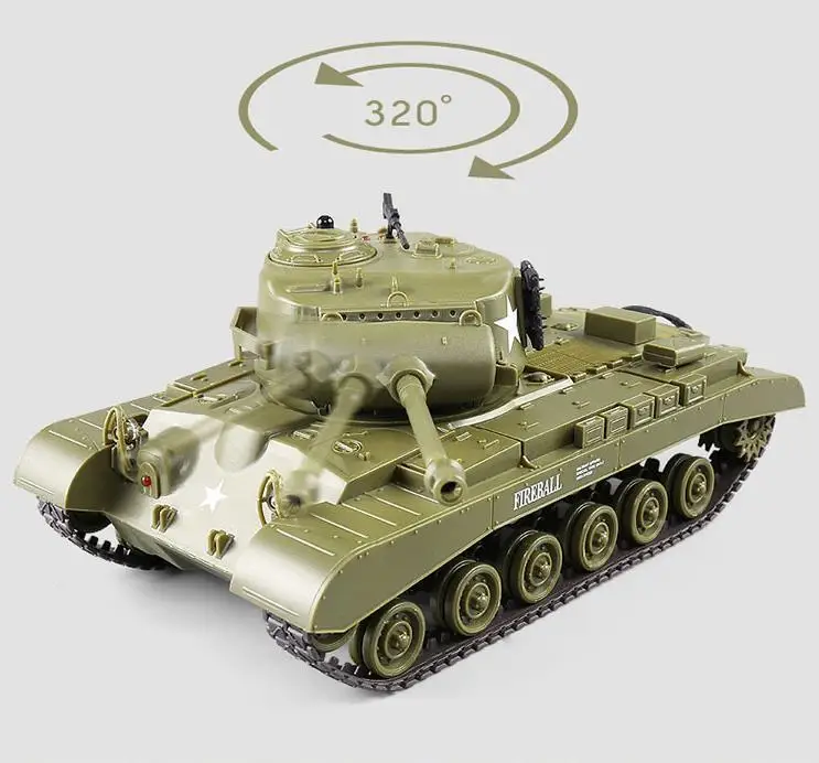 2,4 ГГц пульт дистанционного управления танк, Henglong RC боевой танк M26 Першинг и M4A3 Шермана Танк модель, игрушки для мальчиков