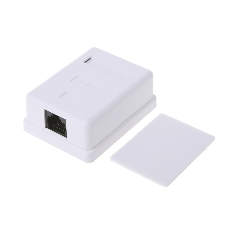 

Cat5e RJ45 8P8C HM-HB01 Model UTP Unshielded Single Port Female to Female Desktop Mount Box