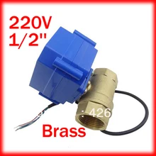 1/2 ''латунь микро электрический шаровой кран 220 V Напряжение CWX-15Q, 2 варианта мотор управляемый шаровой кран DN15