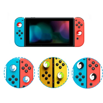 

4 PCS Cartoon Funny Soft Silicone Joystick Thumb Stick Grip Cap Cover for Nintend Switch NS Controller 2020 New Arrival