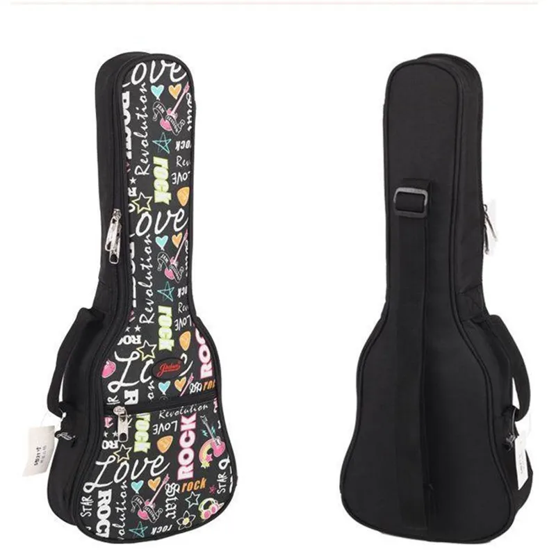 

girl gift 21"23 "26 inches concert soprano ukulele guitar bag case package Lanikai Kala Ukes gig soft pink black shoulder straps