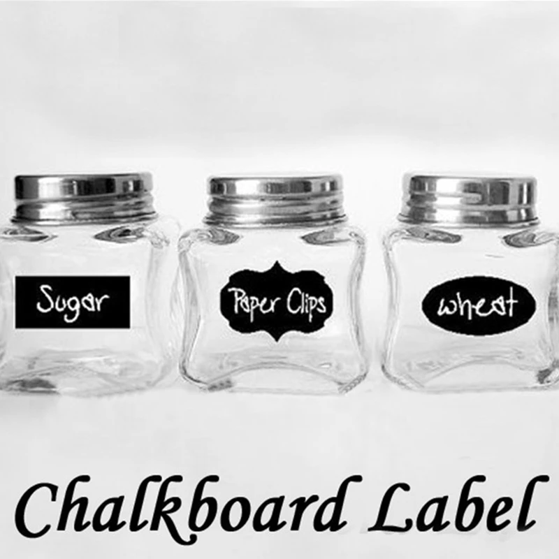 

Hot Cute Chalkboard Sticker Labels Vinyl Kitchen Pantry Organizing Home Sticker 3 Design 36 Decals NEW HOT 5CM X 3.5CM