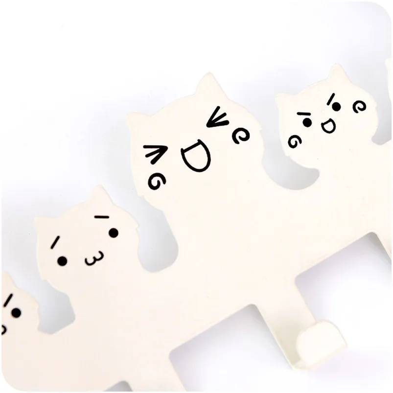 Cartoon Over-The-Door Hook Rack 5 Hooks Hanger Storage Holder Hanging Coat Hat Home Storage Decortion Cocina 30MR1201