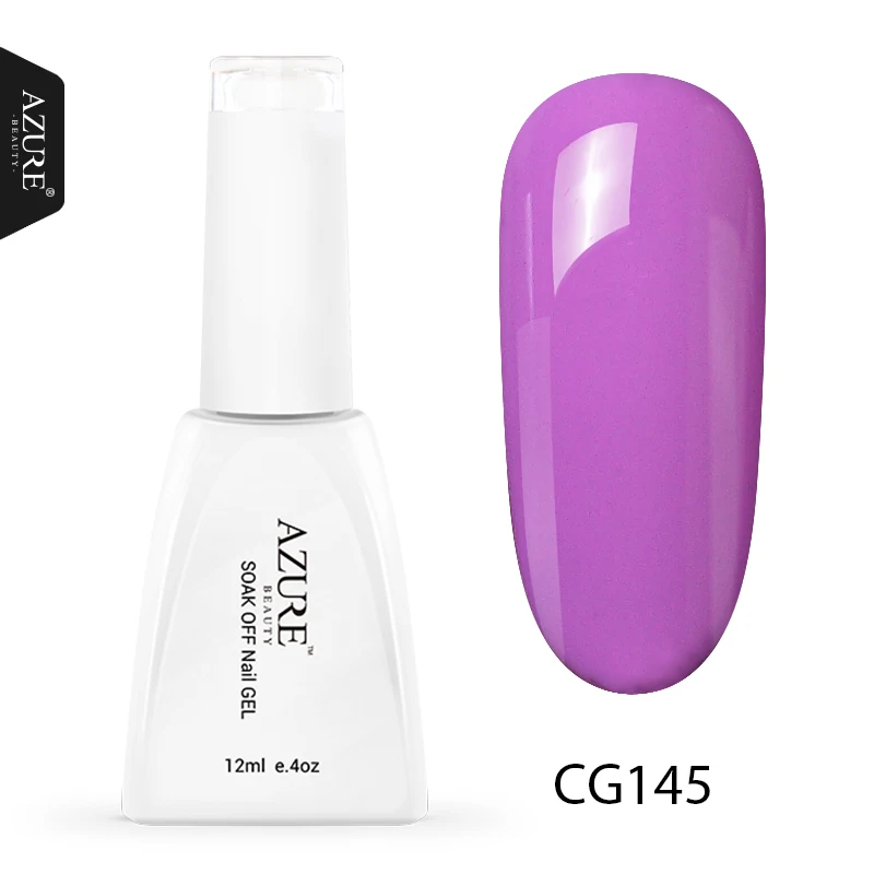 Azure beauty 12 мл УФ-гель для ногтей 60 цветов новейший светодиодный лак для ногтей впитывающий Полупостоянный светодиодный лак эмалевый гель - Цвет: CG145
