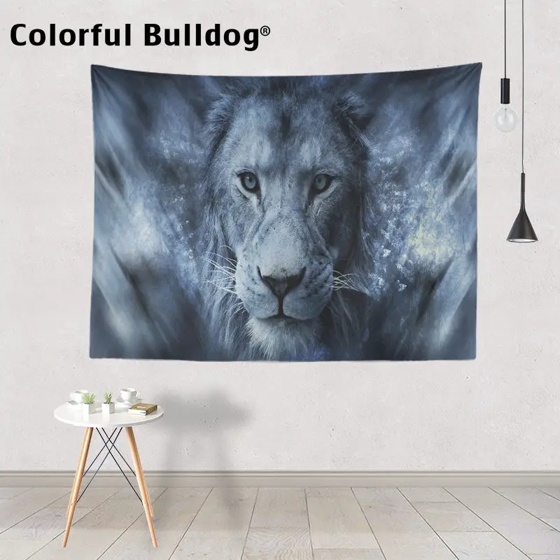 

Lion Tapestry Tapestry Animal Psychedelic Forest King ummer African Wall Hanging Meditation Home Dorm Decor