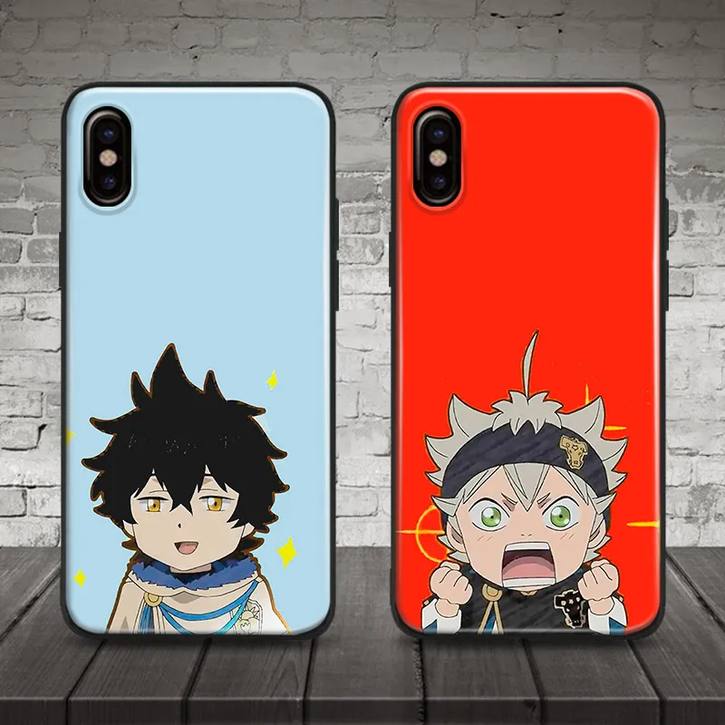 

Black Clover Asta Yuno anime Coque TPU Soft Silicone Phone Case Cover Shell For Apple iPhone 5 5s Se 6 6s 7 8 Plus X XR XS MAX