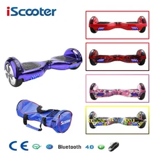 IScooter 6,5 дюймов 2 колеса Bluetooth Smart Электрический Ховерборд с светодиодный световой сумкой для переноски