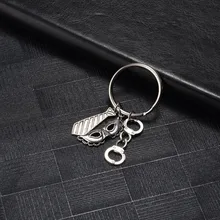 1 piezas de moda llavero herramientas de mano llavero papá regalo para papá padres día llavero mano herramientas bolsa clave colgante anillo de la joyería(China)