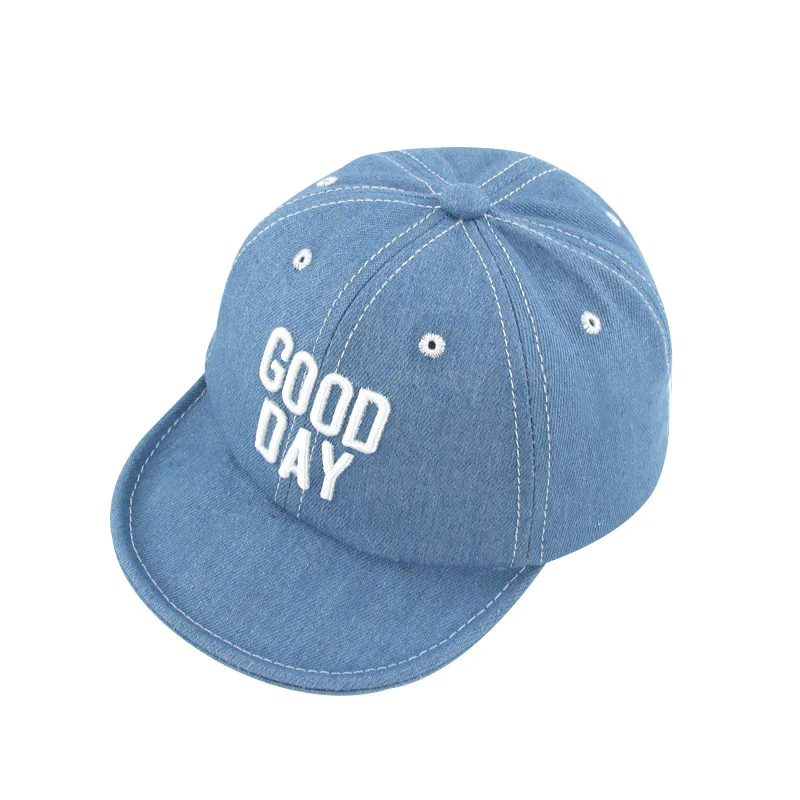 Fashion Letter Baby Baseball Cap Good Day Kids Sun Hat Cap Denim Baby Boys Cap Cowboy Toddler Hat For Girls Baby Boys Clothing (3)