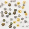 4/6/8/10/12mm Hollow Ball Flower Metal Beads Gold/Bronze/Silver Plated Filigree Spacer Beads For Jewelry Making ► Photo 3/6