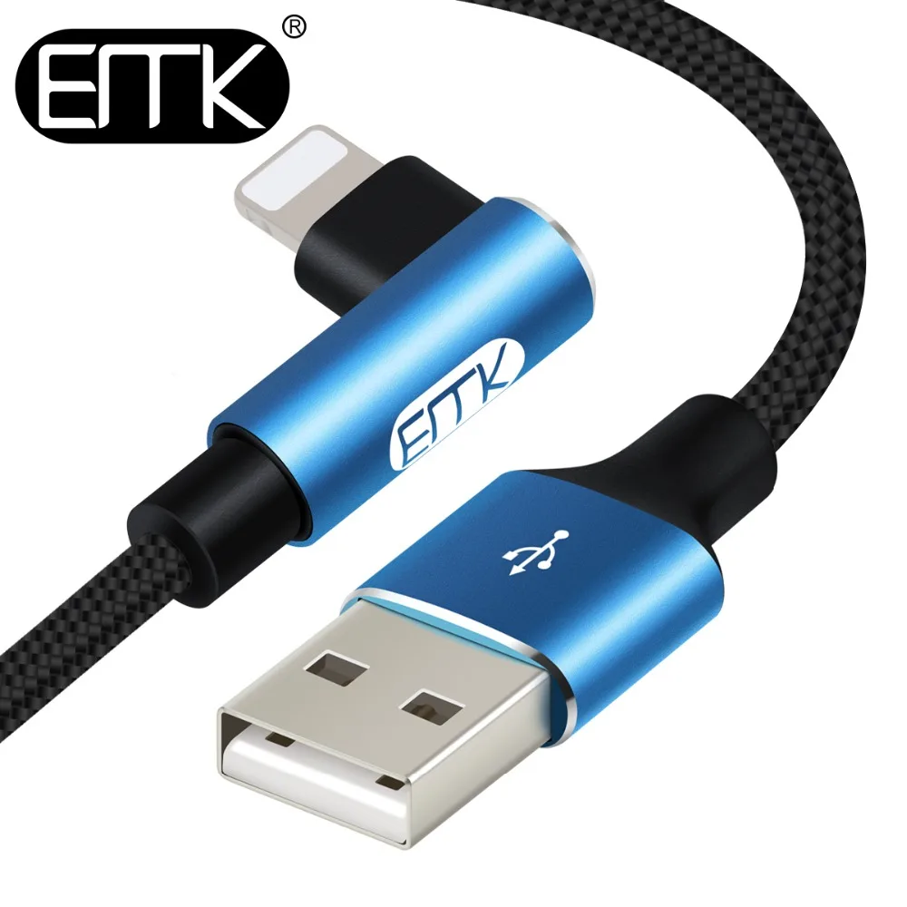 

EMK USB Cable For iPhone,Fast Data Charging Charger Cable For iPhone XS Max XR X 8 7 6 6S 5 5S iPad Cord Mobile Phone Cable 30cm