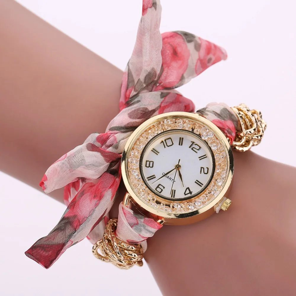 

2018 Ladies Watch Fashion Bow Tie Strap Textile Watch Women Fabric Vintage Women's Watches Relogio Feminino Reloj Mujer Saat
