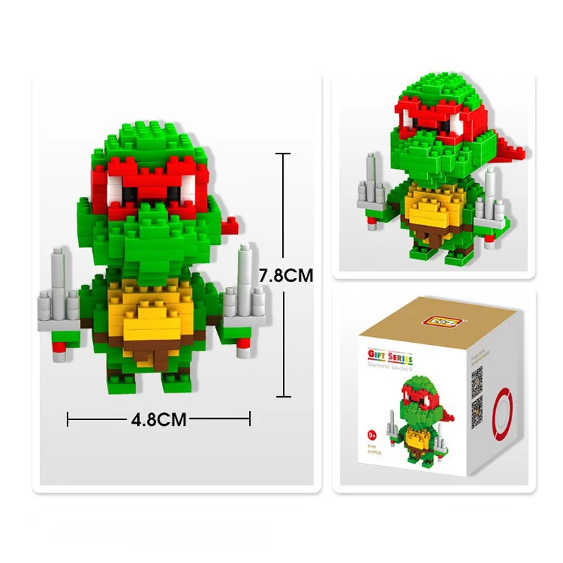 Loz bloques de construcción Raphael figura de acción ladrillos de construcción regalo niños DIY juguetes educativos Menino Juguetes