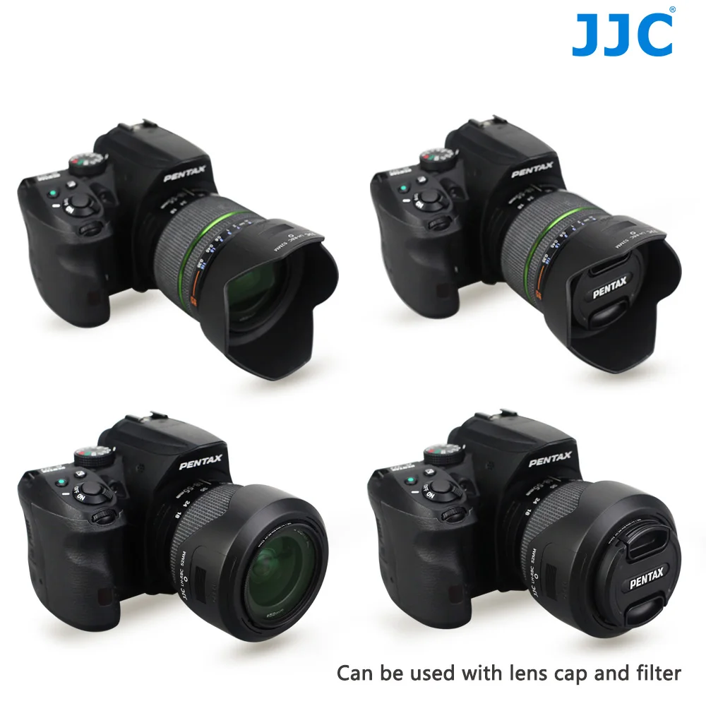 Бленда объектива JJC 52 мм для Камеры Pentax smc DA 18-55 F3.5-5.6 объектив AL WR заменяет PH-RBC |