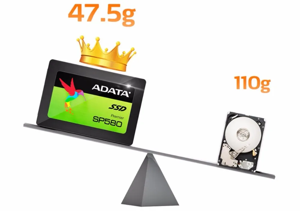 ADATA SP580 SSD 120 ГБ 240 ГБ 480 Гб SATA3 2,5 дюйма Внутренний твердотельный накопитель HDD жесткий диск SSD ноутбук ПК 120G ноутбук