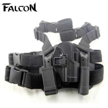 

Sand Color and Black HK USP Leg Gun Holster Platform Combat Thigh Holster Platform Tactical Gear Leg Holster for H&K Compact USP