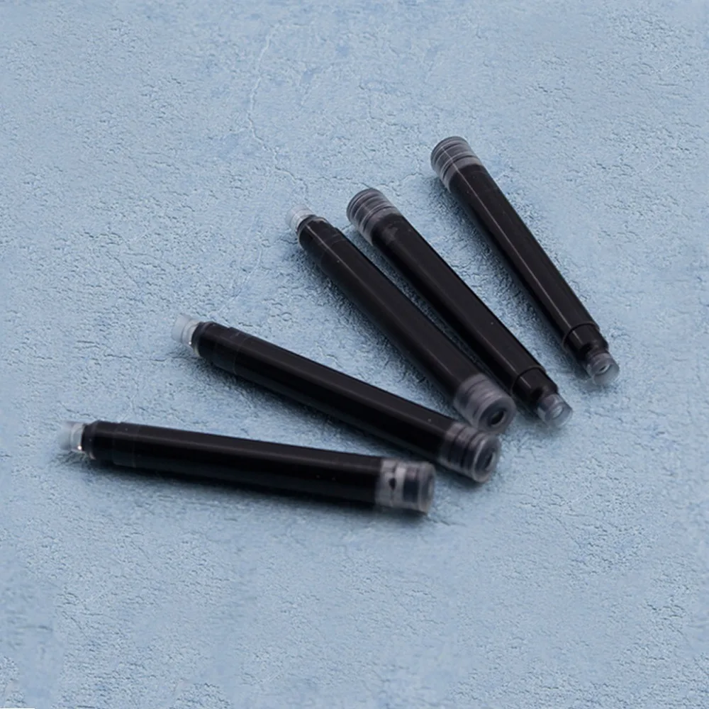 

5Pcs JinHao Ink Cartridges Fountain Pen Ink Refill in Black/Blue Writing Tool