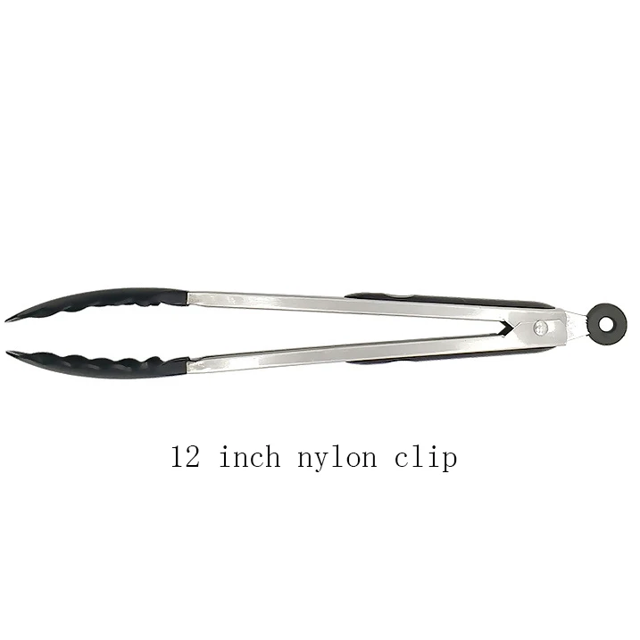 Nylon clip 2 Набор инструментов для барбекю содержит антипригарную подстилка для барбекю и гриля и сетчатый тефлоновый антипригарный коврик и щипцы кисточки для смазывания в инструменты для барбекю - Цвет: Nylon clip 2