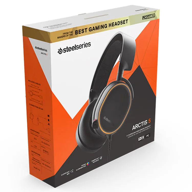 Бесплатная доставка 2019 серия SteelSeries Arctis 5 DTSXV2.0 RGB наушники 7 1 каналов джедай