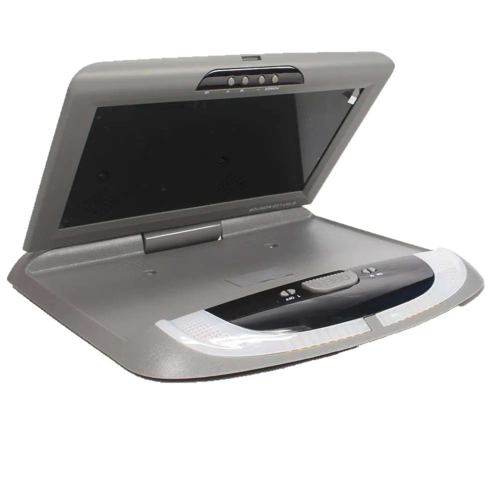 

DC8V-12V 9" Inch TFT LCD Car Roof Mount Flip Down Monitor Overhead Monitor 2 Way Video Inputs 981-12