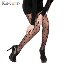 Для женщин пикантные прозрачные Кружево большая точка одноцветное Чулки для женщин Колготки для новорождённых точки чулок Повседневная Mar 07