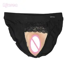 Fake Vagina Gaff Girl’s Follwer Style Vagina Fake Pussy Vagina Shapewear Ajusen Cosplay Drag Queen for Crossdresser Transgender