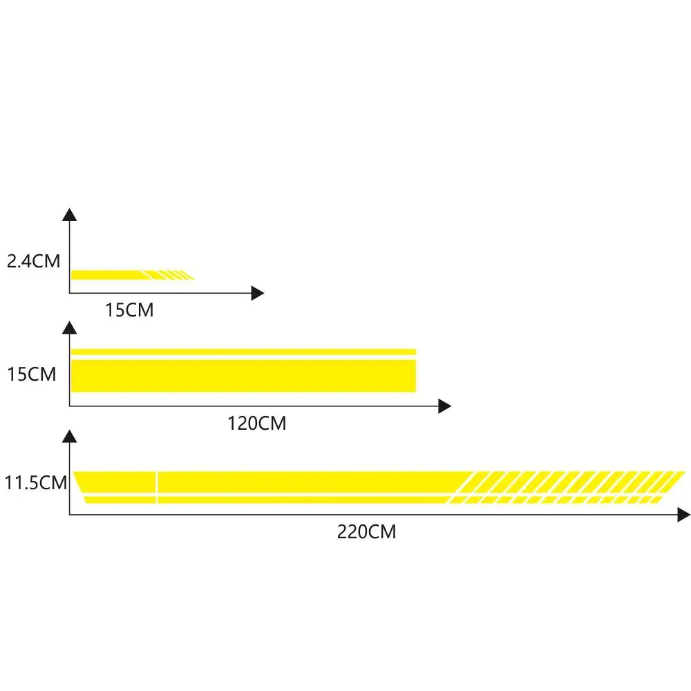 Универсальная 5 цветов автомобильная гоночная Боковая дверь длинная Автомобильная наклейка автомобильная наклейка s зеркало заднего вида боковая наклейка полоса авто аксессуары