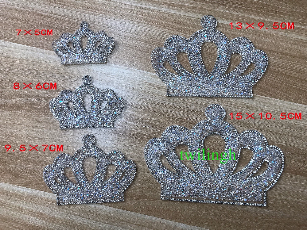 Crown Patches Hot Fix Rhinestone Newborn Baby Clothing Motif Baby Suit Crystal Iron Crown Glass Patch Applique For Baby Clothes Rhinestones Aliexpress