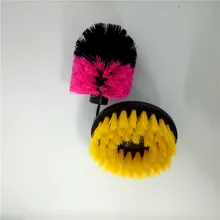 2 шт. Розовая Желтая насадка в виде щетки мощность сверло щетка Чистая щетка используется на электрической дрели для ковер на диван кожа пластик деревянный