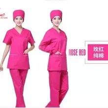 Розовая красная одежда для мытья рук с коротким рукавом, с длинным рукавом, салон красоты, рабочая одежда yuezi club, одежда для домашних животных