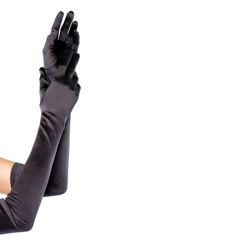 Хэллоуин белый черный длинные перчатки костюмы для косплея аксессуары полиэстер 52 см демон дух смерти дьявол Cos ручная одежда перчатки унисекс