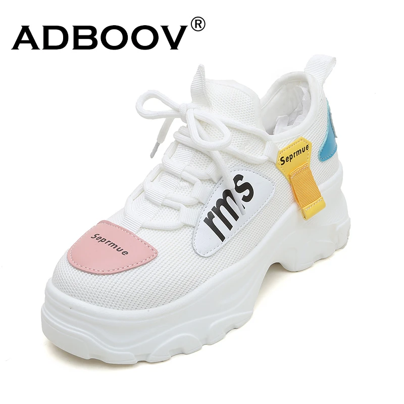 knit platform sneakers