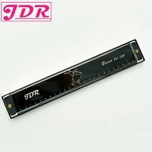 JDR Popular 24 Holes Tremolo Harmonica C Key Polyphony Harmonicon Mouth Organ Harmonica with Case Musical Instruments