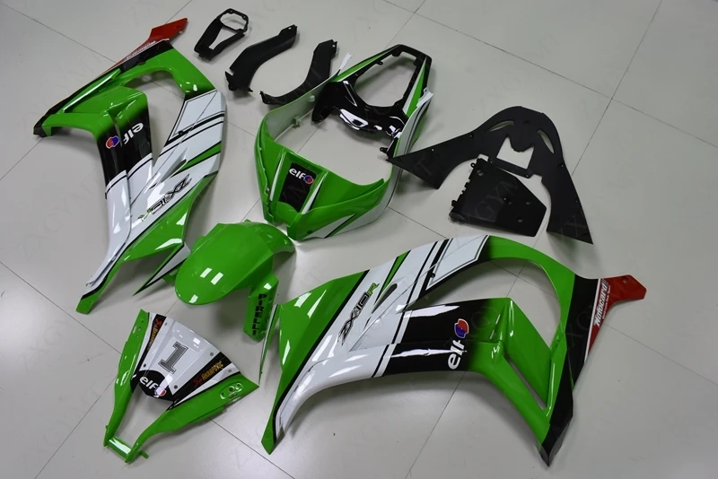 Обтекатель для мотоцикла Kawasaki ZX10r 2011-2015 обтекатель зеленого белого синего цвета
